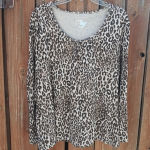 Leopard long sleeve shirt